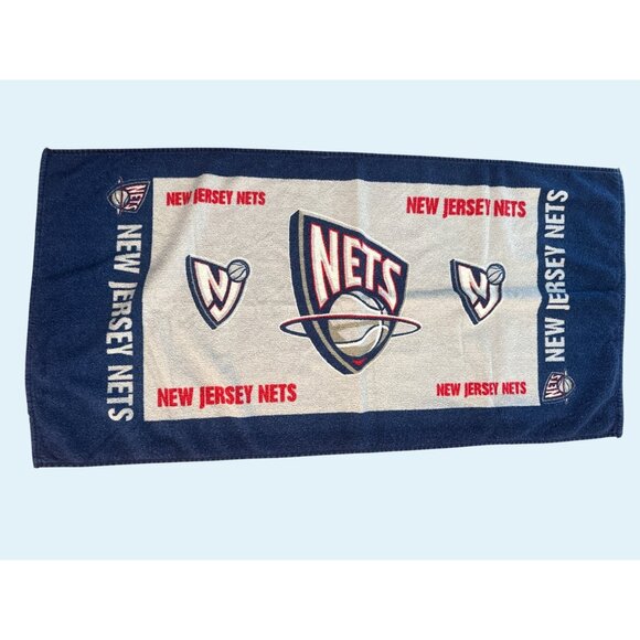Vintage New Jersey Mets NBA Cotton Bench Towel Original - Picture 1 of 4